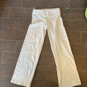 wild fable Light Blue & White Striped Flare Leggings